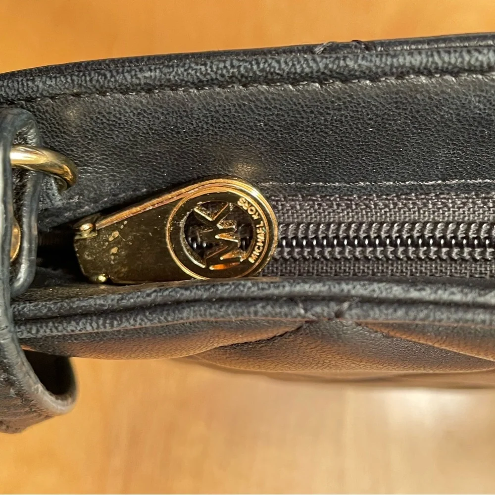 Michael Kors Black Quilted Shoulder Bag Purse